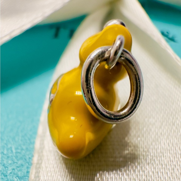♥️Tiffany Silver Enamel Yellow Duck Charm♥️ - Picture 3 of 7